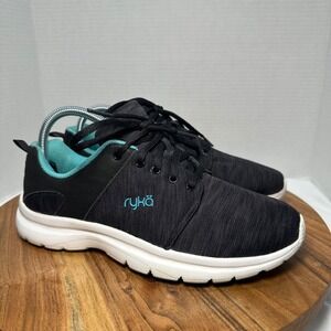 Ryka Wren Women's Size 8.5M‎ Walking Athletic Shoes Black Teal Gym Workout Run